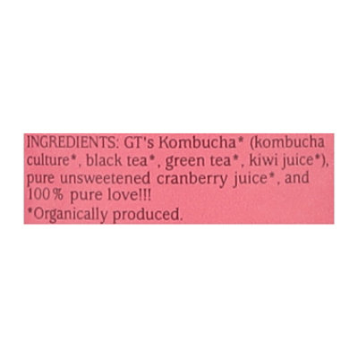 GT's Synergy Cosmic Cranberry Kombucha - 16 Fl. Oz. - Image 5