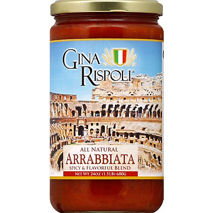 Gina Rispoli Sauce Arrabbiata Spicy & Flavorful Blend Jar - 24 Oz - Image 2