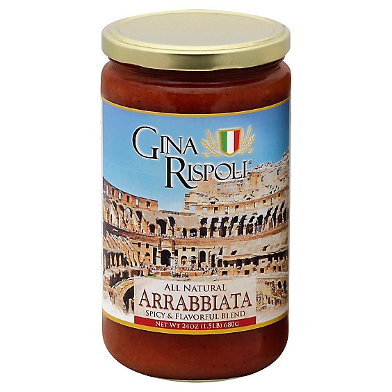 Gina Rispoli Sauce Arrabbiata Spicy & Flavorful Blend Jar - 24 Oz