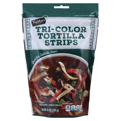 Signature SELECT Tri Color Tortilla Strips - 4 Oz