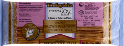 Tinkyada Pasta Joy Ready Brown Rice Pasta Organic Spaghetti Style Bag - 12 Oz - Image 2