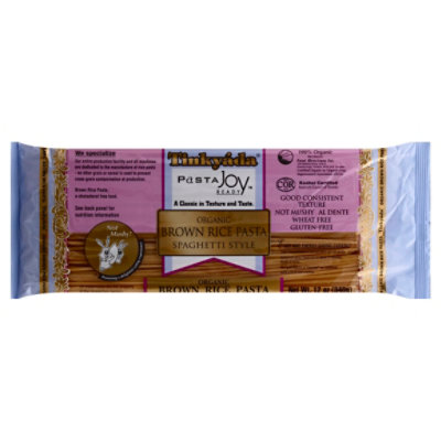 Tinkyada Pasta Joy Ready Brown Rice Pasta Organic Spaghetti Style Bag - 12 Oz