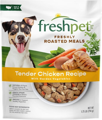 Freshpet Select Dog Food Roasted Meals Tender Chicken Recipe Pouch - 1.75 Lb