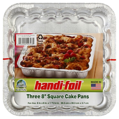 Handi-foil Cnc Round Cake Pan With Lid - 3 Count - Vons