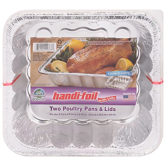 Handi-foil Pans & Lids Poultry - 2 Count