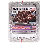 Handi-foil Pans & Lids Cake Rectangular - 2 Count