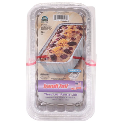 Foil loaf pan with lid best sale