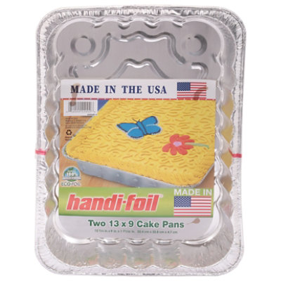 Handi-Foil 13 x 9 Oblong Foil Cake Pan w/Dome Lid 25/PK