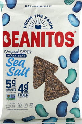 Beanitos Bean Chips Black Original Omg Sea Salt - 5 Oz - Image 2