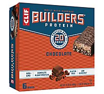 CLIF BUILDERS Chocolate Protein Bars - 6-2.4 Oz