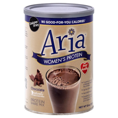Designer Whey Aria Protein Shake Mix Womens Protein Chocolate - 12 Oz - Image 1