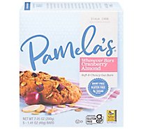 Pamelas Whenever Bars Oat Cranberry Almond - 7.05 Oz