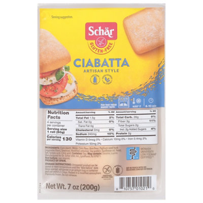 Schar Ciabatta Gluten Free 4 Count - 7 Oz - Image 3