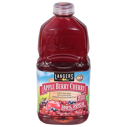 Langers Juice Gold Medal Pure Apple Cranberry Cherry - 64 Fl. Oz. - Image 2