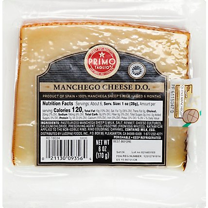 Primo Taglio Cheese Manchego DO - 6 Oz - Image 2