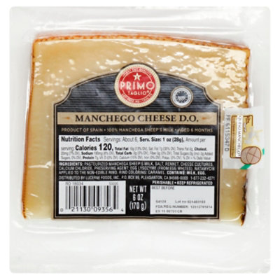 Primo Taglio Cheese Manchego DO - 6 Oz