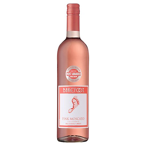 Barefoot Cellars Pink Moscato Wine - 750 Ml