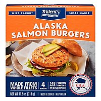 Trident Seafoods Salmon Burgers Alaskan 4 Count - 11.2 Oz - Image 3