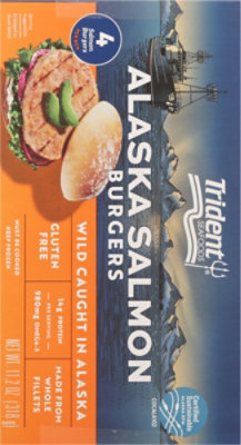 Trident Seafoods Salmon Burgers Alaskan 4 Count - 11.2 Oz - Image 6