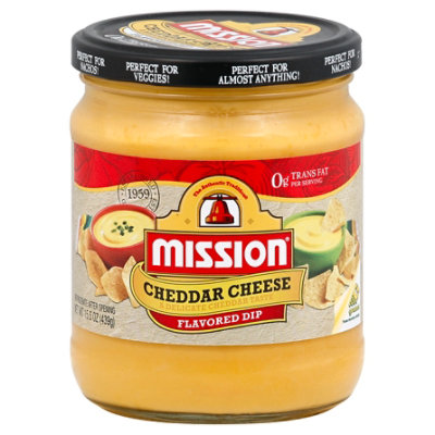 Mission Flavored Dip Cheddar Cheese - 15.5 Oz