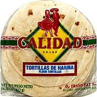 Calidad Tortillas Flour Soft Taco No Lard Bag 10 Count - 14.58 Oz - Image 1