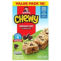 Quaker Chewy Granola Bars Chocolate Chip Value Pack - 18-0.84 Oz - Image 1