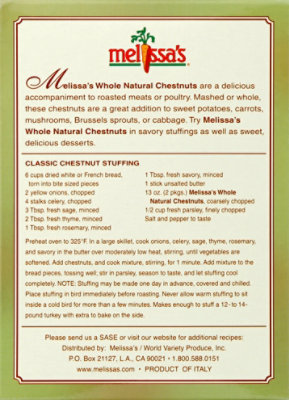 Melissas Chestnuts Peeled & Cooked Prepacked - 6.5 Oz - Image 3