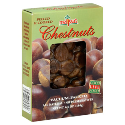 Melissas Chestnuts Peeled & Cooked Prepacked - 6.5 Oz - Image 1