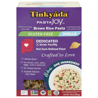 Tinkyada Pasta Joy Ready Brown Rice Pasta Shells Bag - 16 Oz - Image 2