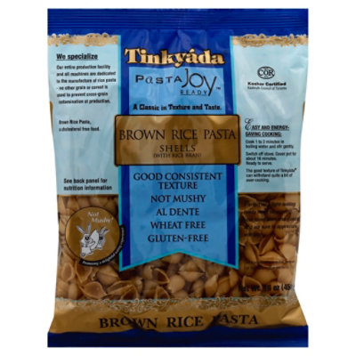 Tinkyada Pasta Joy Ready Brown Rice Pasta Shells Bag - 16 Oz