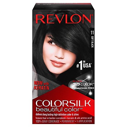 Revlon Colorsilk Haircolor Soft Black - Each - Image 3
