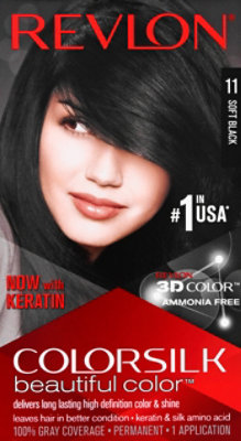 Revlon Colorsilk Haircolor Soft Black - Each - Image 2