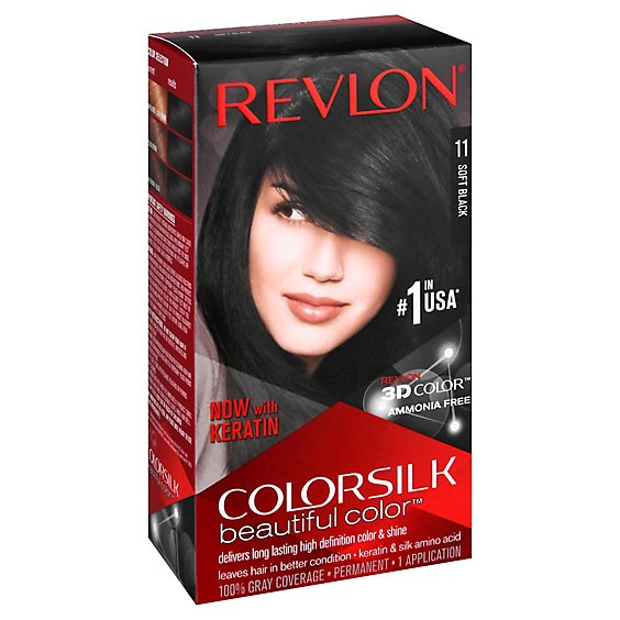 Revlon Colorsilk Haircolor Soft Black - Each