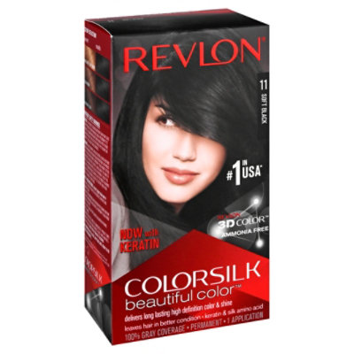 Revlon Colorsilk Haircolor Soft Black - Each - Image 1