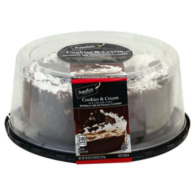 Signature SELECT Ice Cream Cake Cookies & Cream 8 Inch 40 Oz Safeway