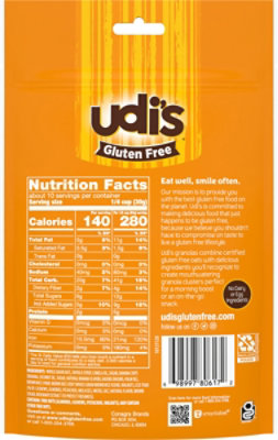 Udis Gluten Free Granola Simple Original - 12 Oz - Image 6