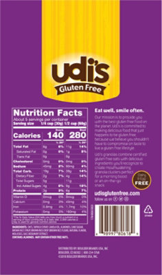 Udis Gluten Free Granola Vanilla - 12 Oz - Image 4