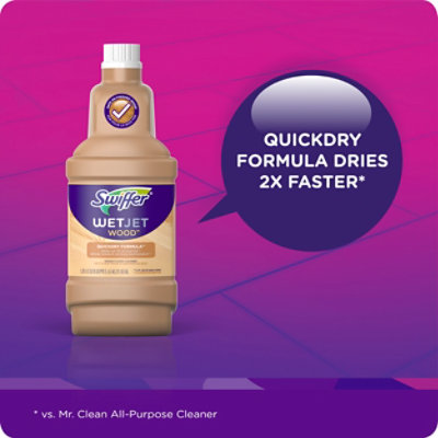 Swiffer WetJet Floor Cleaner Wood Quickdry Formula - 42.2 Fl. Oz. - Image 2