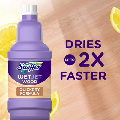 Swiffer WetJet Floor Cleaner Wood Quickdry Formula - 42.2 Fl. Oz. - Image 3
