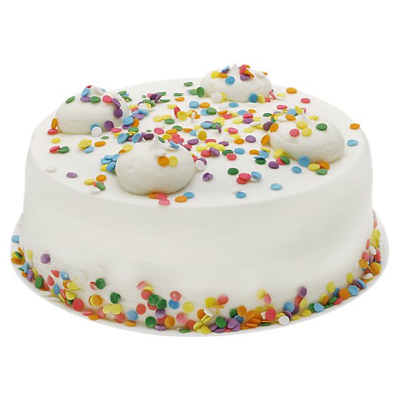 Bakery Cake White 8 Inch 2 Layer Celebration - Each