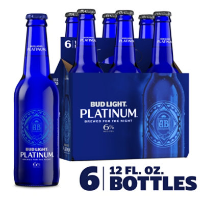 Bud Light Platinum Beer In Bottles - 6-12 Fl. Oz. - Image 1