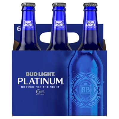 Bud Light Platinum American Lager Beer in Bottles - 6 - 12 Fl. Oz. - Image 2