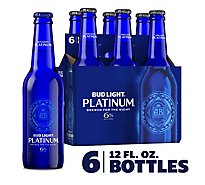 Bud Light Beer Platinum Bottles - 6-12 Fl. Oz.