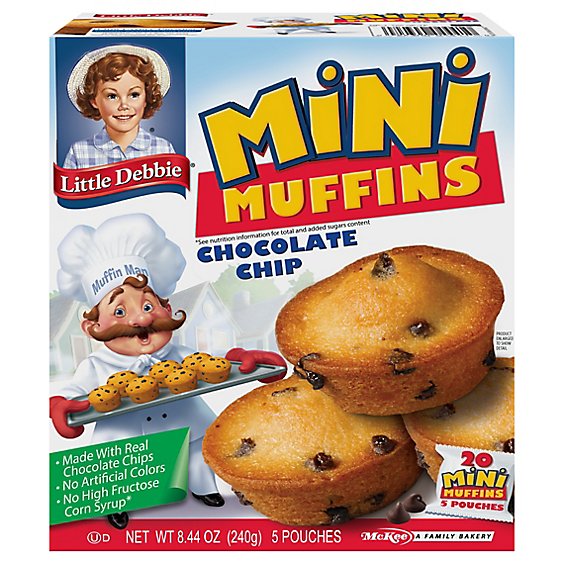 Little Debbie Muffins Little Chocolate Chip - 20 Count