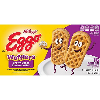 Eggo Wafflers Frozen Waffles Brown Sugar Cinnamon Roll Easy Breakfast - 10.7 Oz - Image 2