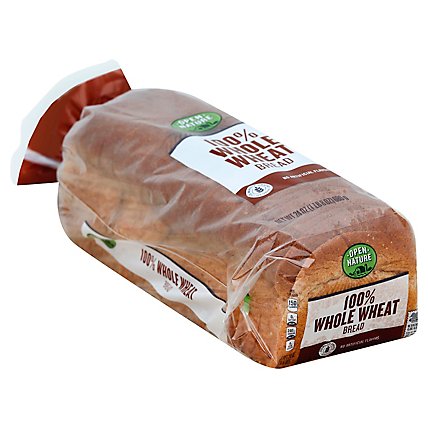 Open Nature Bread 100% Whole Wheat - 24 Oz - Image 1