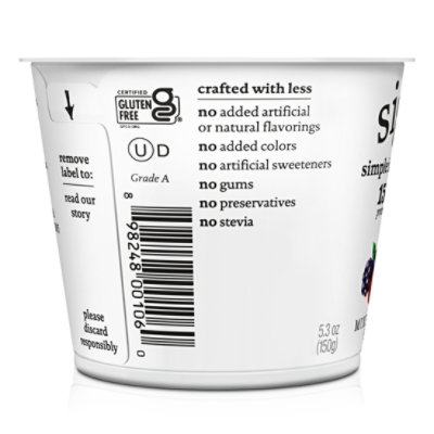 siggi's Mixed Berries And Acai Icelandic Skyr Nonfat Yogurt - 5.3 Oz - Image 2
