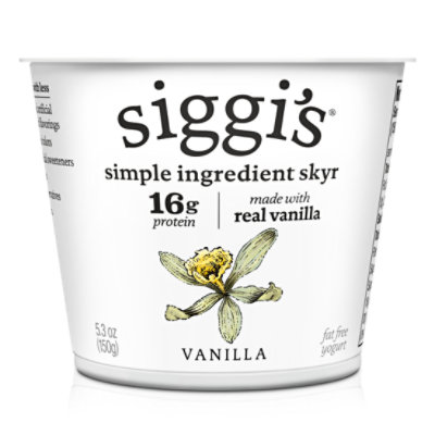 siggi's Vanilla Icelandic Skyr Nonfat Yogurt - 5.3 Oz - Image 1