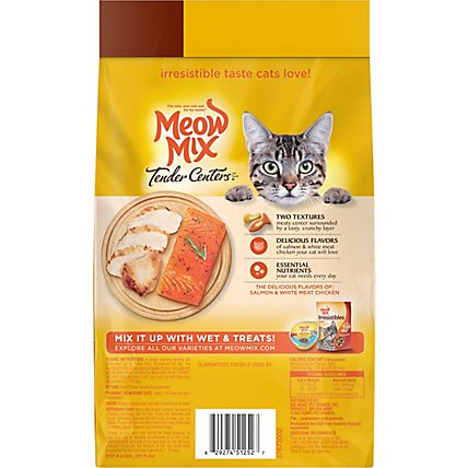 Meow Mix Tender Centers Cat Food Dry Salmon & White Meat Chicken - 3 LB - Image 5