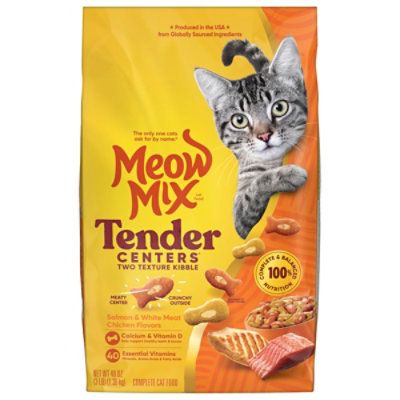 Meow Mix Tender Centers Cat Food Dry Salmon & White Meat Chicken - 3 LB - Image 2